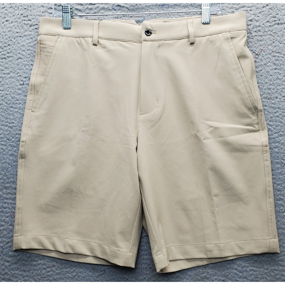 Dunning Golf Shorts Mens 32 Brown Player Fit Woven Performance Stretch Quick Dry